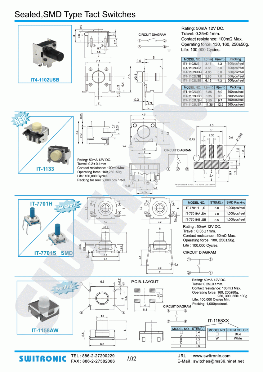 SMD Tact Switch