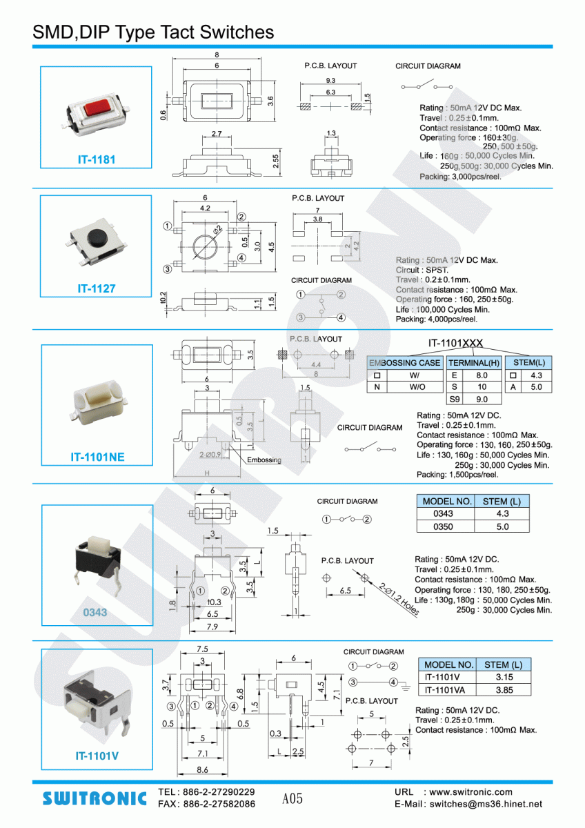 SMD Tact Switch