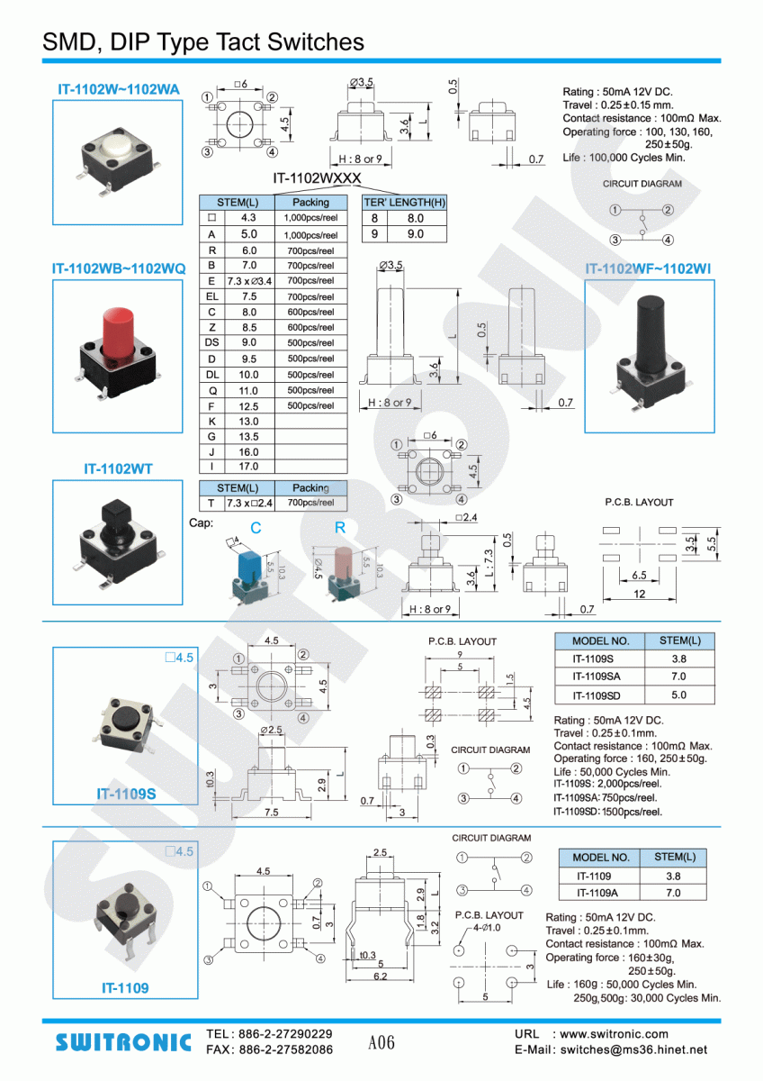 SMD Tact Switch