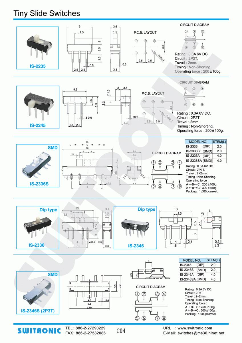 Slide Switch