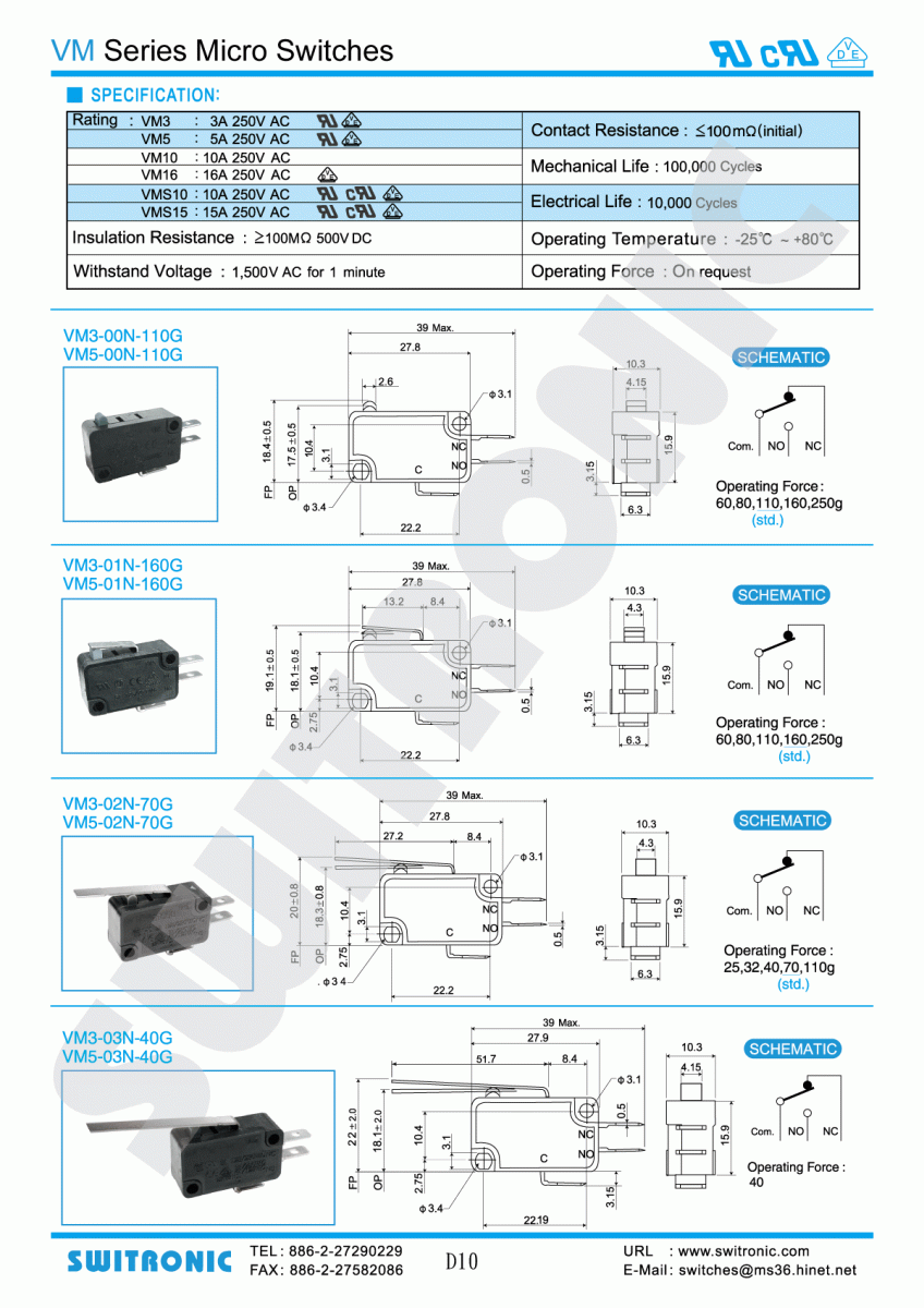 VM Series Mirco Switch